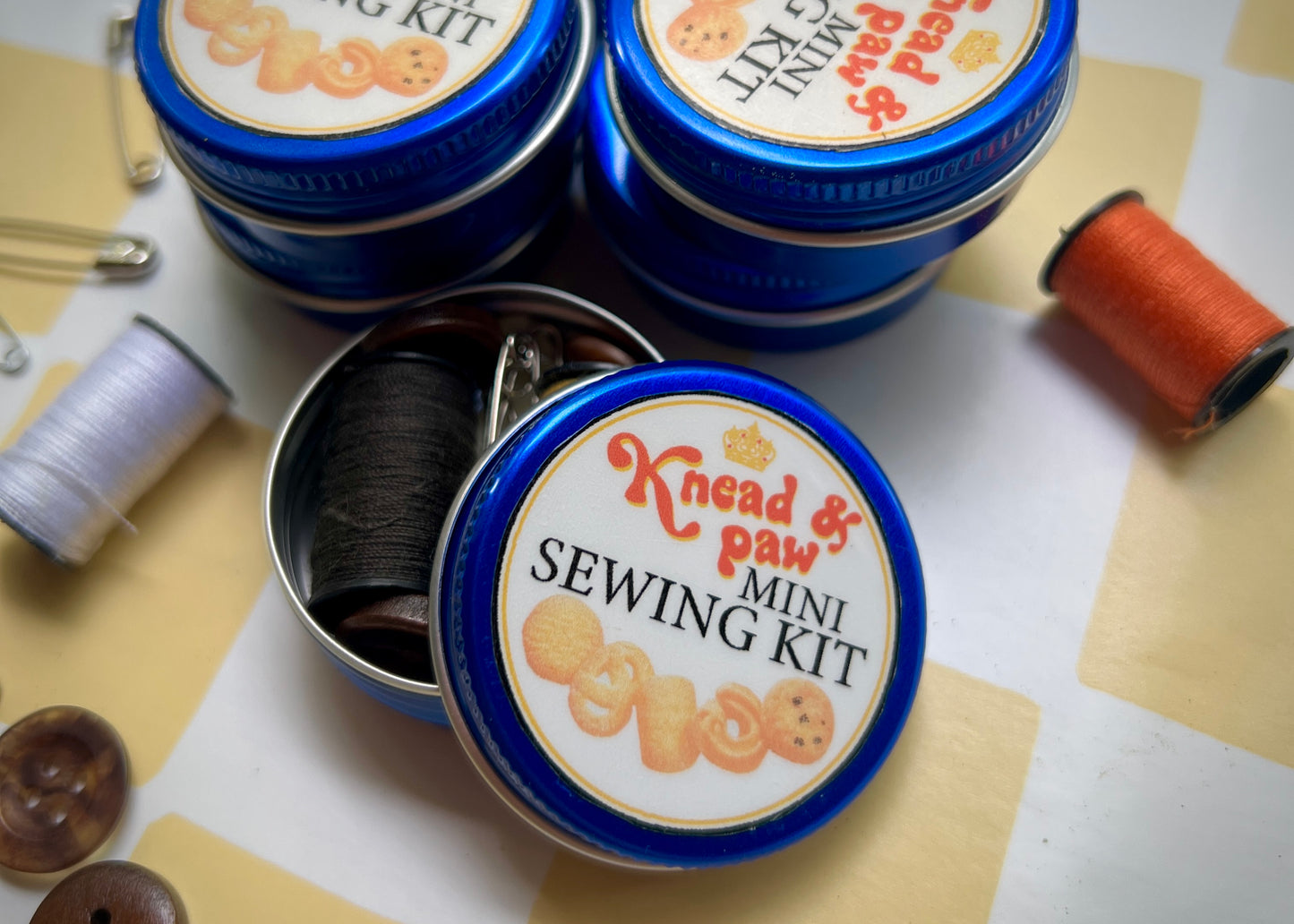 Cookie Tin Mini Sewing Kit