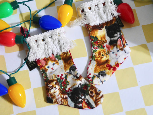 Christmas Cat Mini Stocking